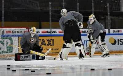 Joel Blomqvist i målet.