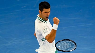 Novak Djokovic imponerade i herrsingelfinalen.