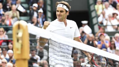 Federer efter segern över Gilles Simon år 2015