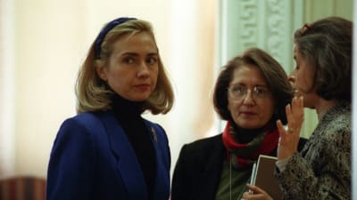 Hillary i Vita huset 1995.