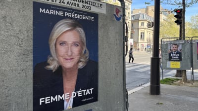 Valaffisch med Marine Le Pen