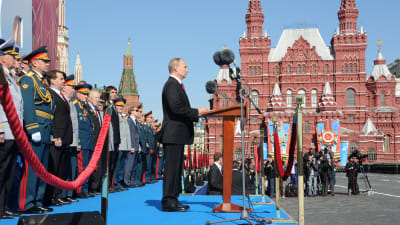 President Putin talade vid Röda Torget