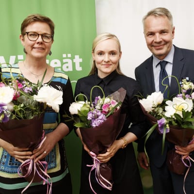 Krista Mikkonen, Maria Ohisalo och  Pekka Haavisto