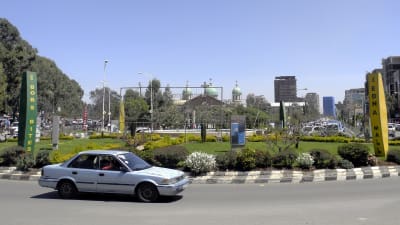 Etiopiens huvudstad Addis Abeba. 