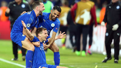 Leicester firar ett mål