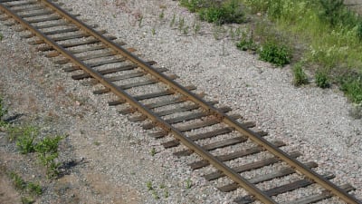 Järnvägsspår i Lovisa.