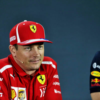 Kimi Räikkönen och Max Verstappen.