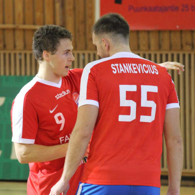 Filip Södelund och Tadas Stankevicius.