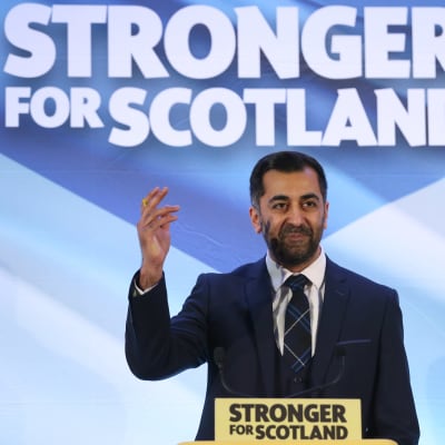 Den ledaren för Skottlands nationalistparti SNP, Humza Yousuf.