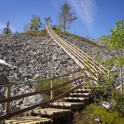 Ukko-Luoston portaat Pyhä-Luoston kansallispuistossa.