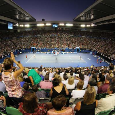 Publik ser på en match i australian open