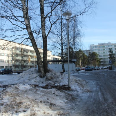 Höghus i Kvarnbäcken i Helsingfors