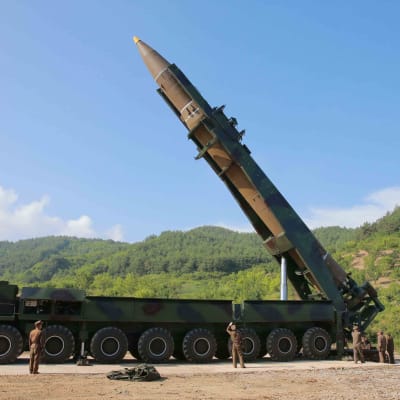 Nordkorea provsköt i Juli den nya långdistansmissilen Hwasong-14 som kan nå stora delar av västra USA 