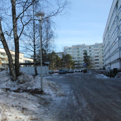 Höghus i Kvarnbäcken i Helsingfors