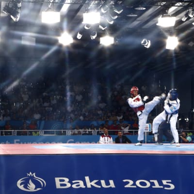 Taekwondo under europeiska spelen i Baku, juni 2015.