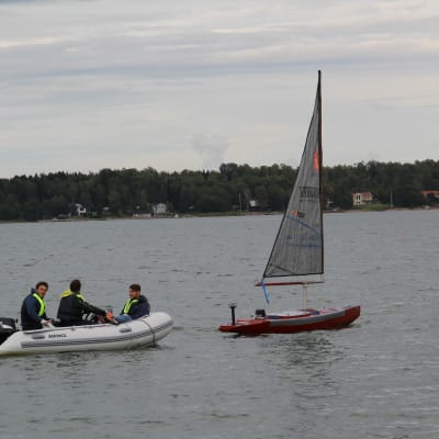 Världsmästerskapet i segling med robotstyrda miniatyrbåtar i Mariehamn 2015.