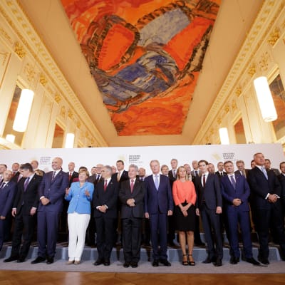 EU-ledare samlades i Wien den 27 augusti 2015 för att bland annat diskutera flyktingfrågan.