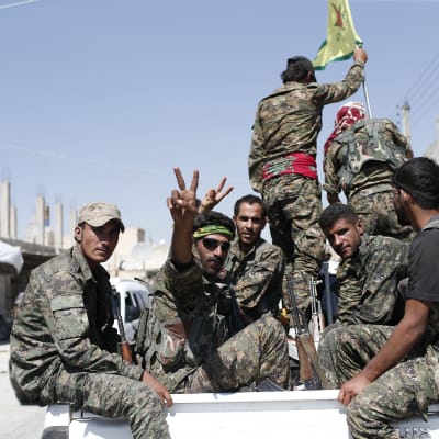 Kurdiska milisgrupper rycker fram i de norra delarna av provinsen Raqqa samtidigt som armén närmar sig från söder