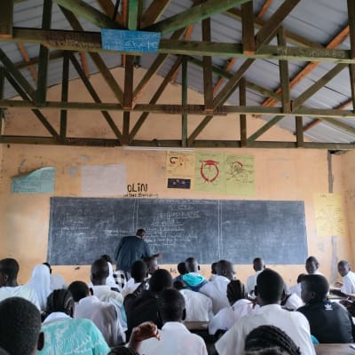 skolklass i Kenya