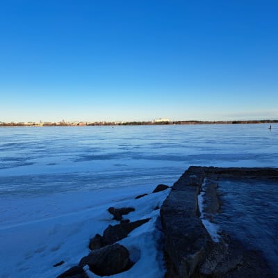 Södra Stadsfjärden i Vasa sett från Myrgrund.