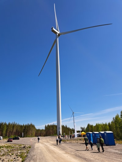Invigning av Takanebackens vindpark i Malax.