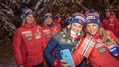 Norska längdlandslaget under Tour de Ski.