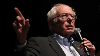 Bernie Sanders i kampanjevenemang i Iowa i januari 2020.