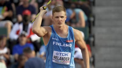 Oliver Helander i VM 2022.