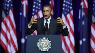 USA:s president Barack Obama under G20-toppmötet i Brisbane.