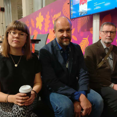 Anna Lindholm, Sture Lindholm och Torsten Ekman.