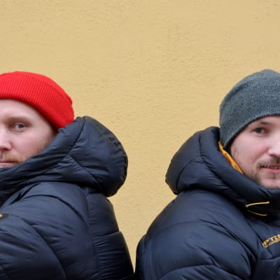Andreas Flinck & Raoul Karlqvist från Akilles bandy, Borgå
