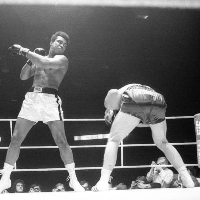 Muhammad Ali boxas mot tysken Jürgen Blin år 1971.