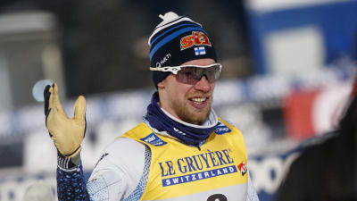 Joni Mäki i världscupen i Ruka 2021.