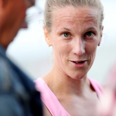 Camilla Richardsson under en tävling i Vasa.