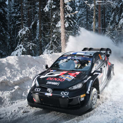 Kalle Rovanperä i svenska rallyt.
