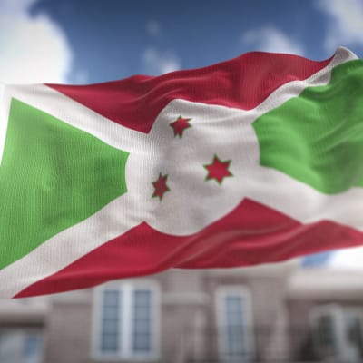Burundis flagga.