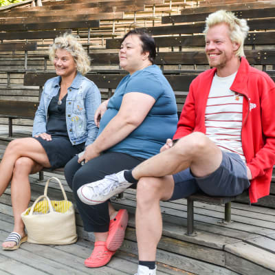 Christina Mickos, Katarina Nikkanen och Lasse Candé