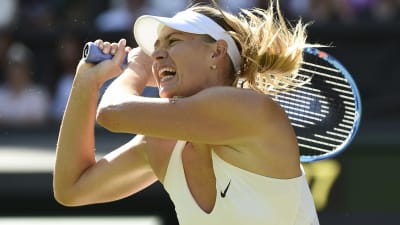 Maria Sjarapova spelade senast i Wimbledon i juni.