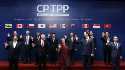 Elva länder kring Stilla havet undertecknade nyligen ett nedbantat TPP-avtal i Chile 