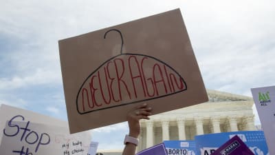 Demonstranter för abort i USA i maj 2019.