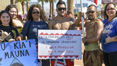 Demonstranter i Las Vegas