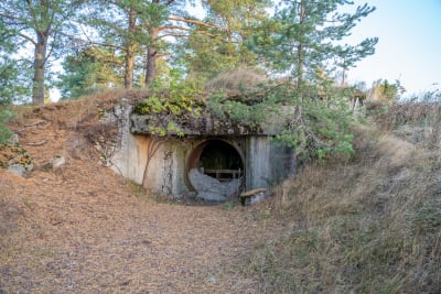 En bunker.