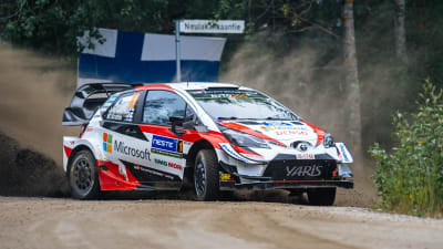 Jari-Matti Latvala i Jyväskyläs VM-rally.