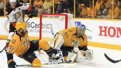 Pekka Rinnes Nashville föll efter förlängning i den fjärde konferensfinalen mot Anaheim.