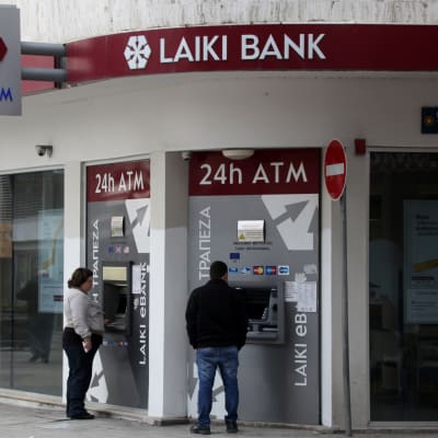 Laiki Banks kontor i Nicosia