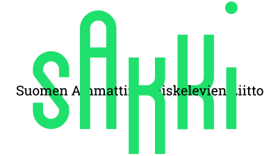 Logon för Sakki (Suomen ammattiin opiskelevien liitto), förbundet för yrkesstuderande.
