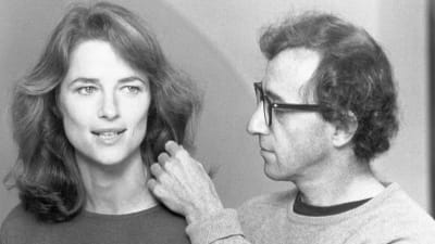 Charlotte Rampling och Woody Allen från filmen Stardust Memories, 1980.
