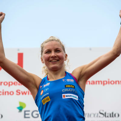 Marika Teini vann EM-guld på medeldistans år 2018.