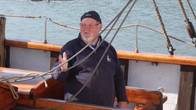 Tor Sjölund på segelfartyget Eugenia