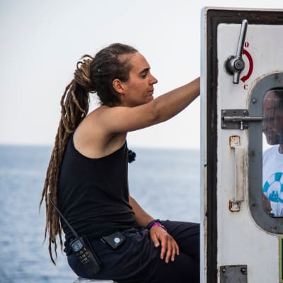 Den tyska kaptenen Carola Rackete på Sea Watch 3